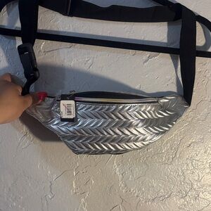 Silver Crossbody Bag